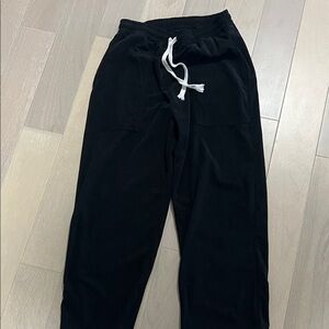 Corduroy Black Men's pants with Drawstring size L